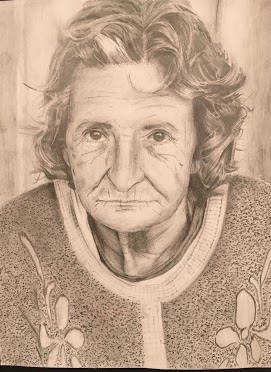 Image of a woman - Grade 11 Realistic Pencil Portraits