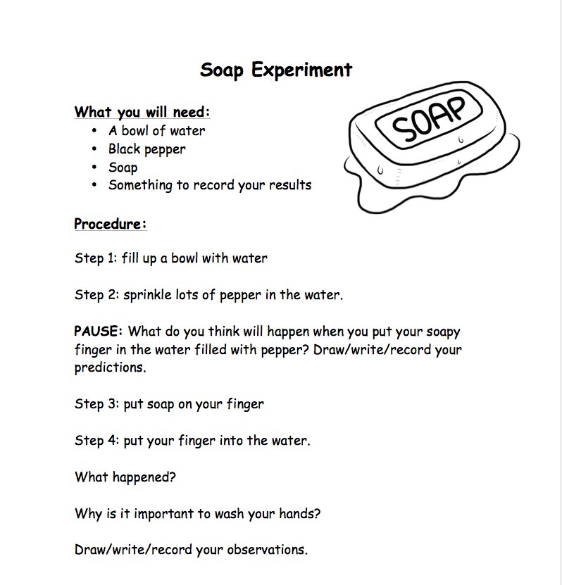 soap experiment