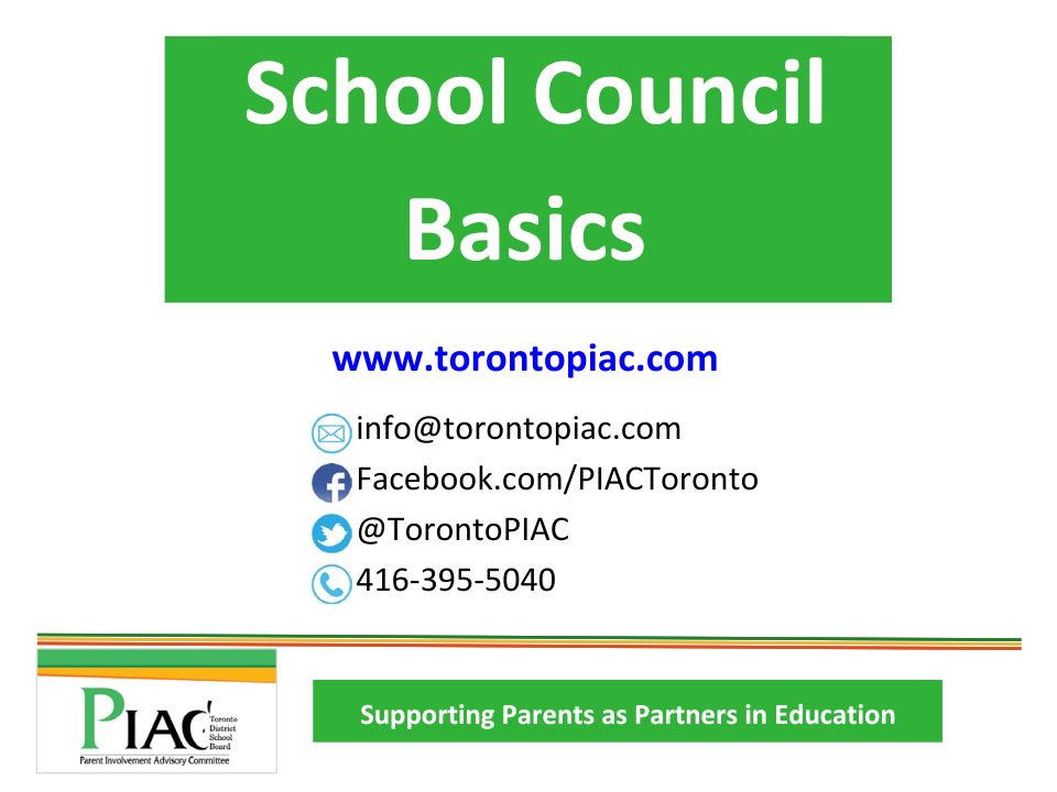 PIACSchoolCouncilBasics