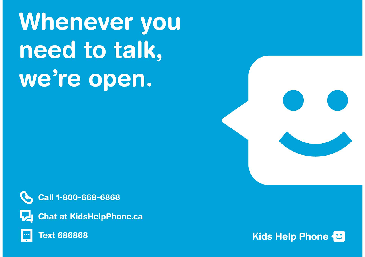 whenever you need to talk, we're open