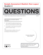Button to access Sample Assessment Booklet 2 Questions