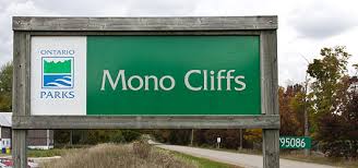 Mono Cliffs Park Sign
