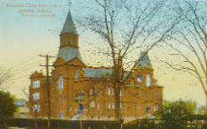 Postcard of original PCI building 1889