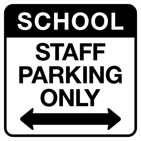 School Staff Parking only