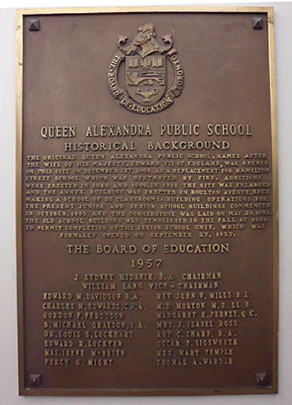 historical background plaque