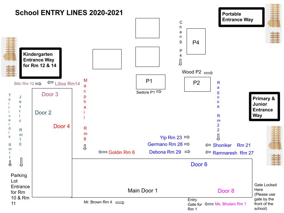 School Entry Lines for 2020/2021