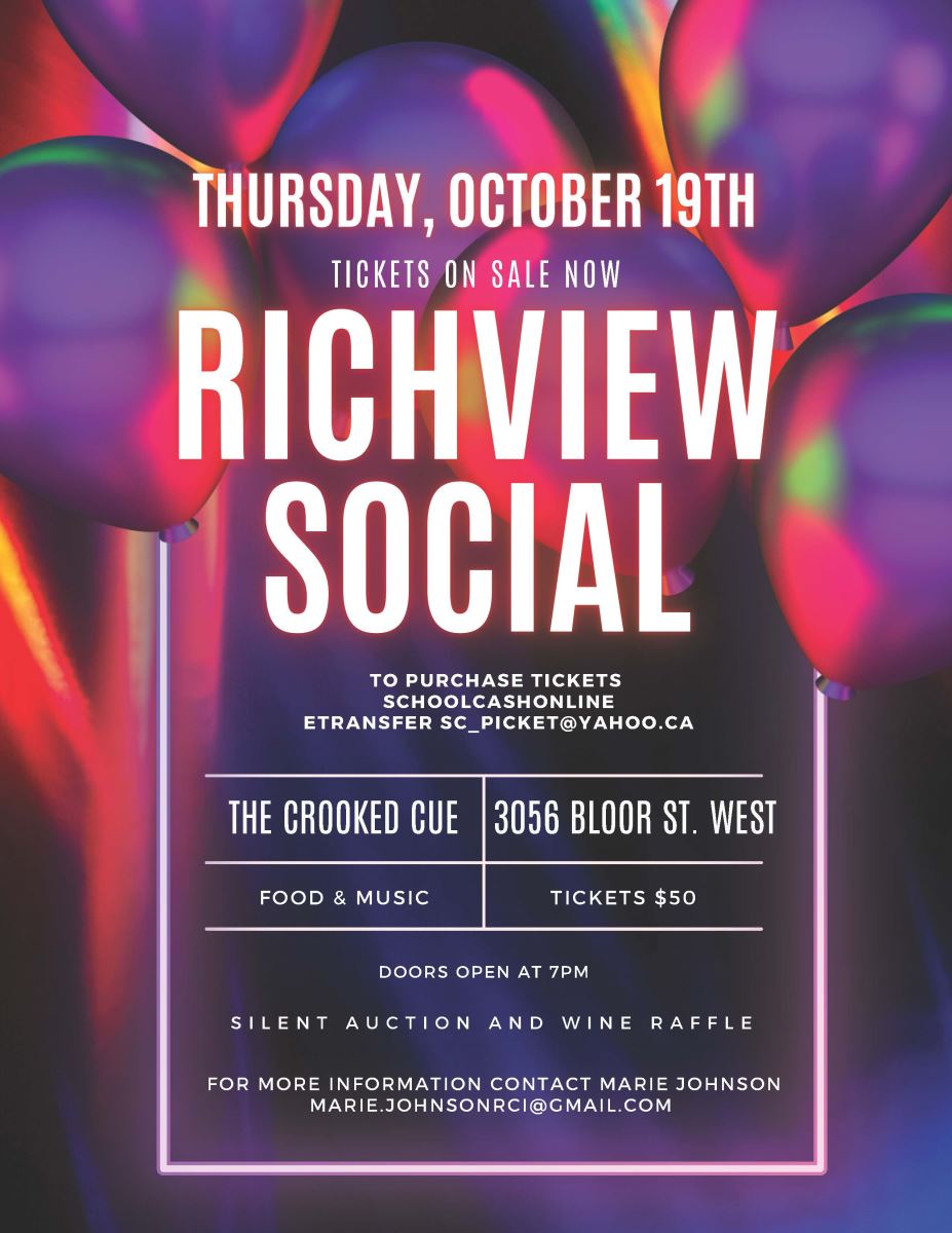Richview Social Poster
