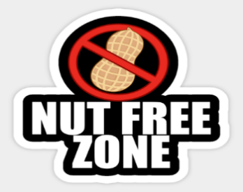 Nut Free Zone - Nut Allergy - Sticker | TeePublic