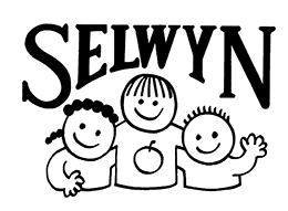 selwyn logo in bliack and white