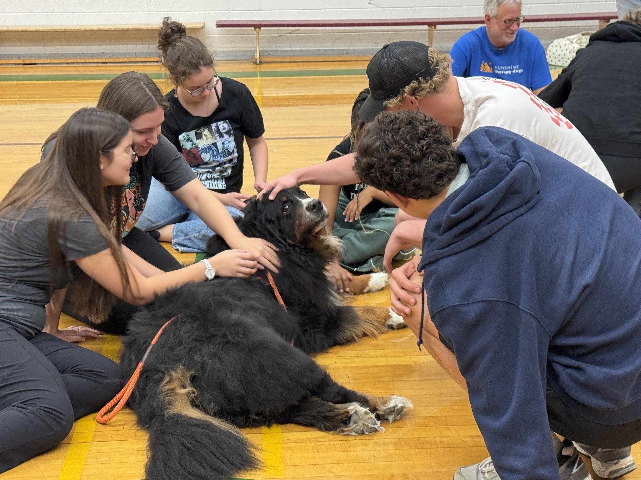 Sunshine Therapy Dogs Visit SCI