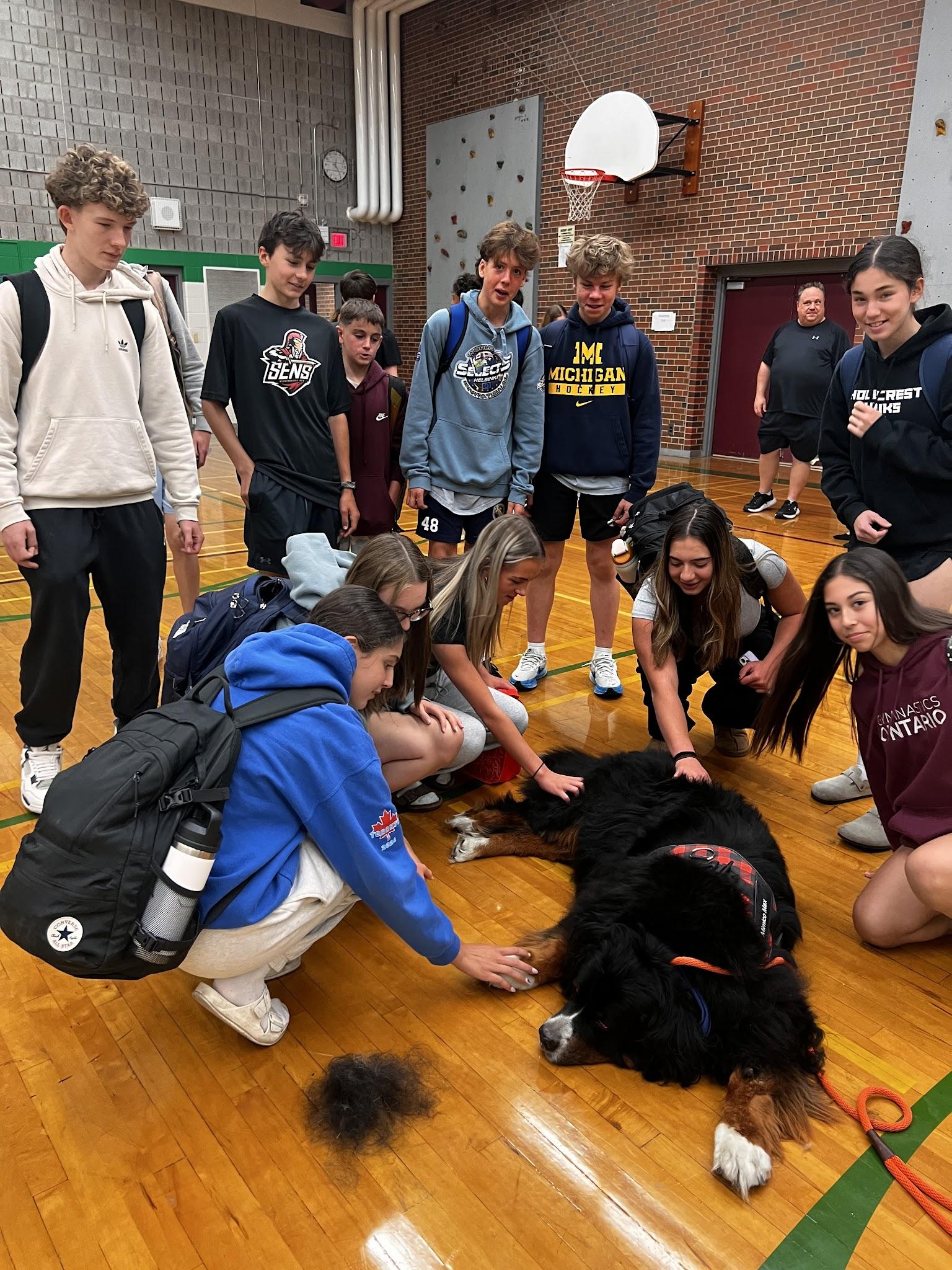 Sunshine Therapy Dogs Visit SCI