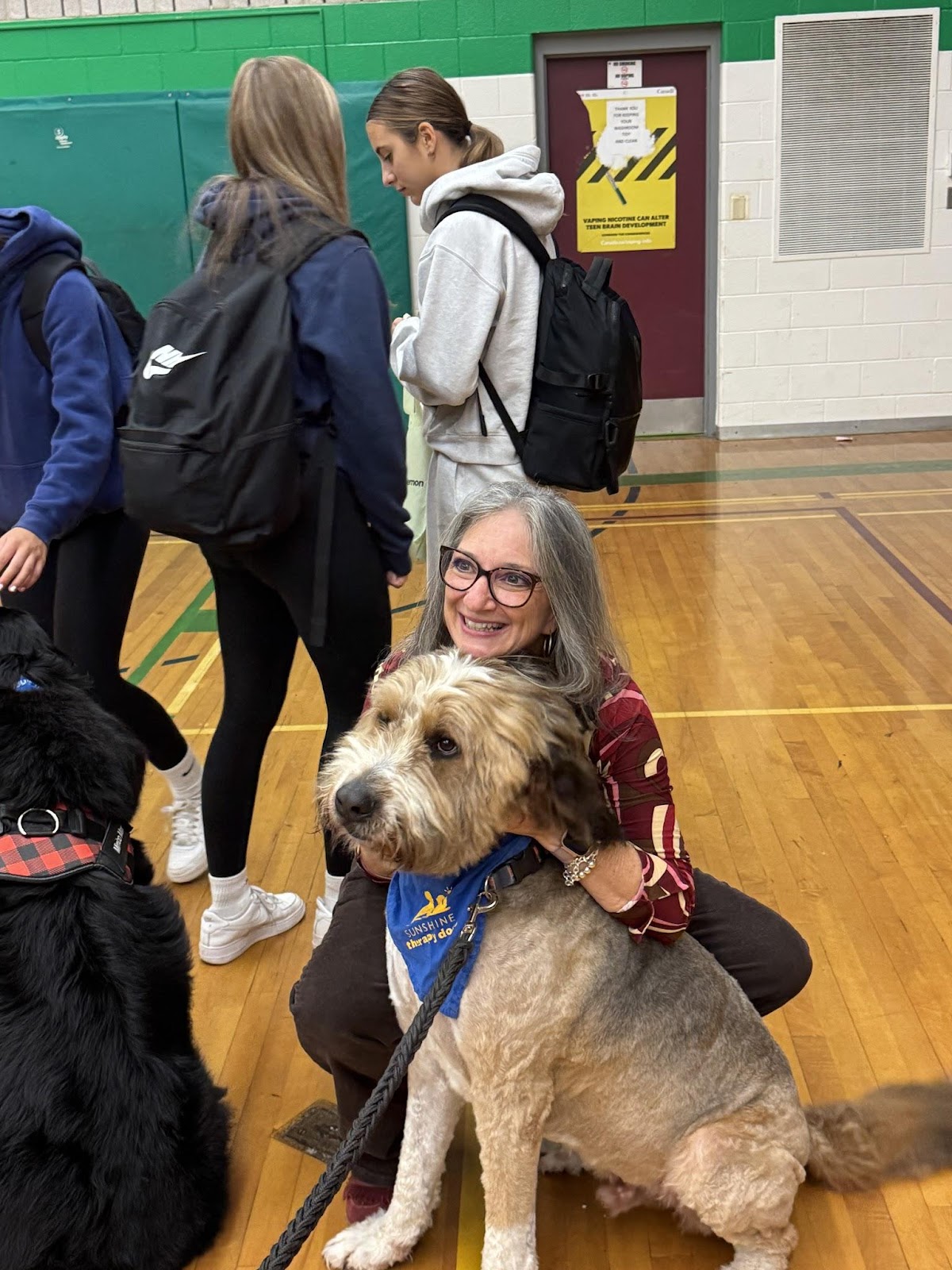 Sunshine Therapy Dogs Visit SCI