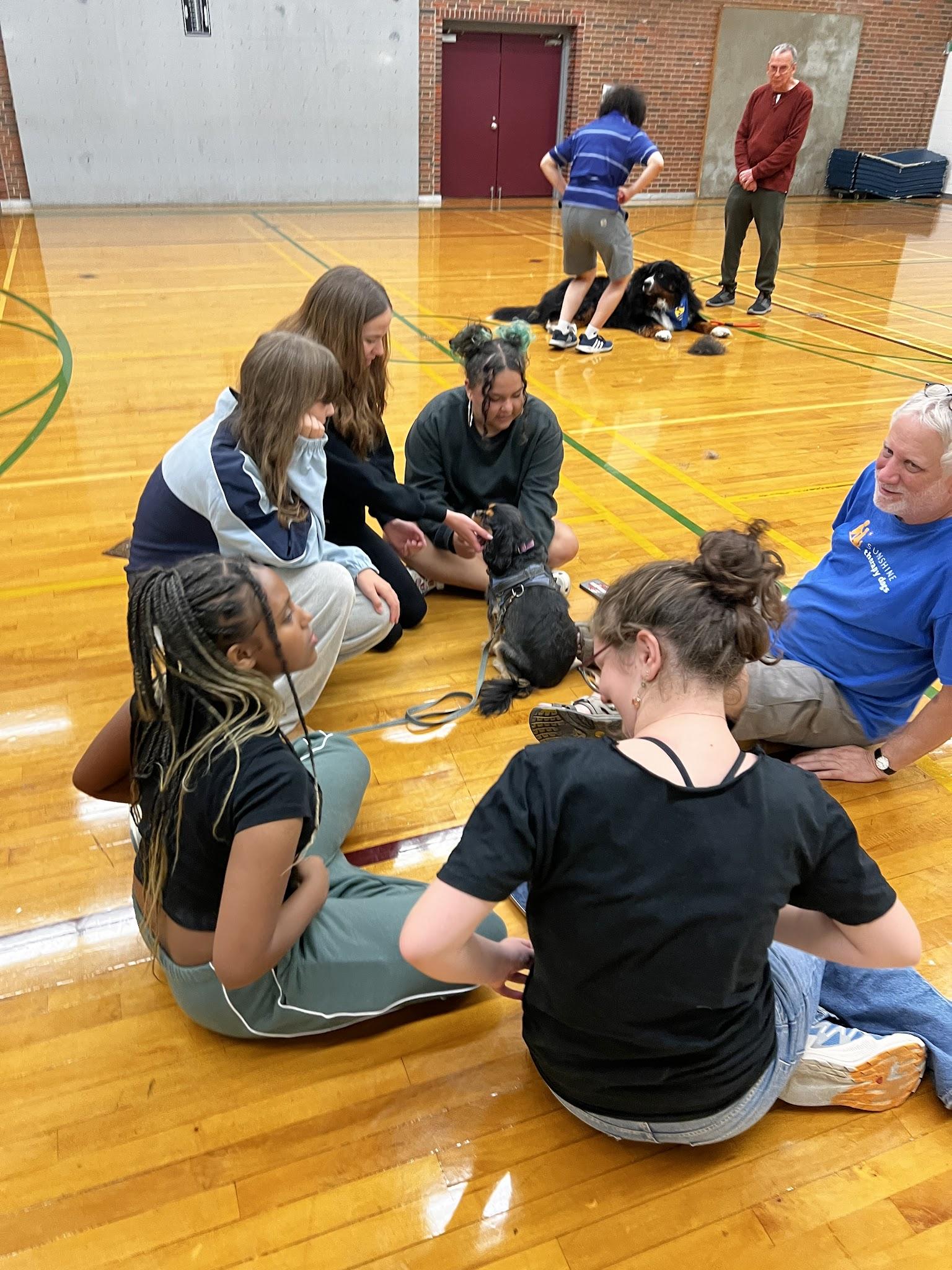 Sunshine Therapy Dogs Visit SCI