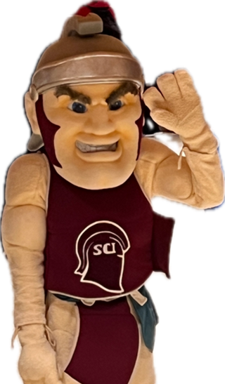 Spartacus the Spartan mascot