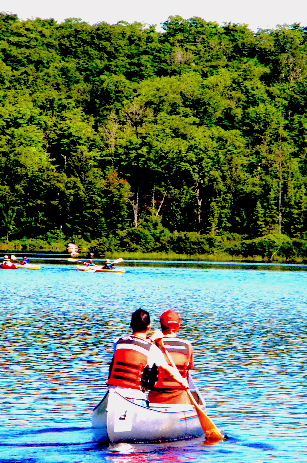 Canoeing on Peter's Lake