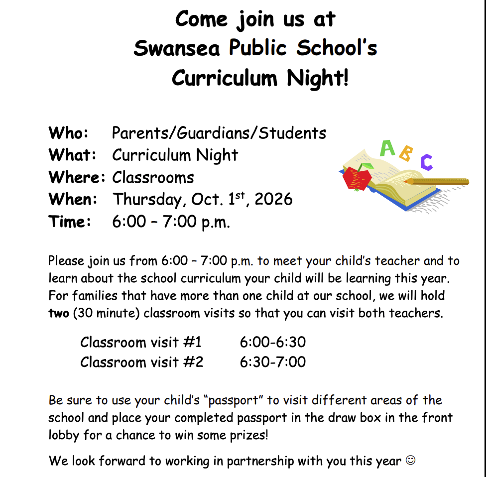 Curriculum Night Poster