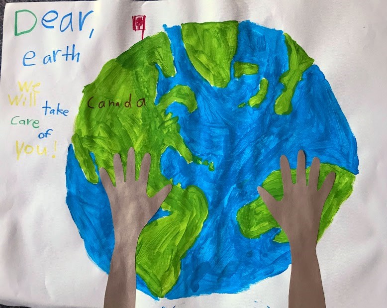 student poster Dear Earth we will take care of you