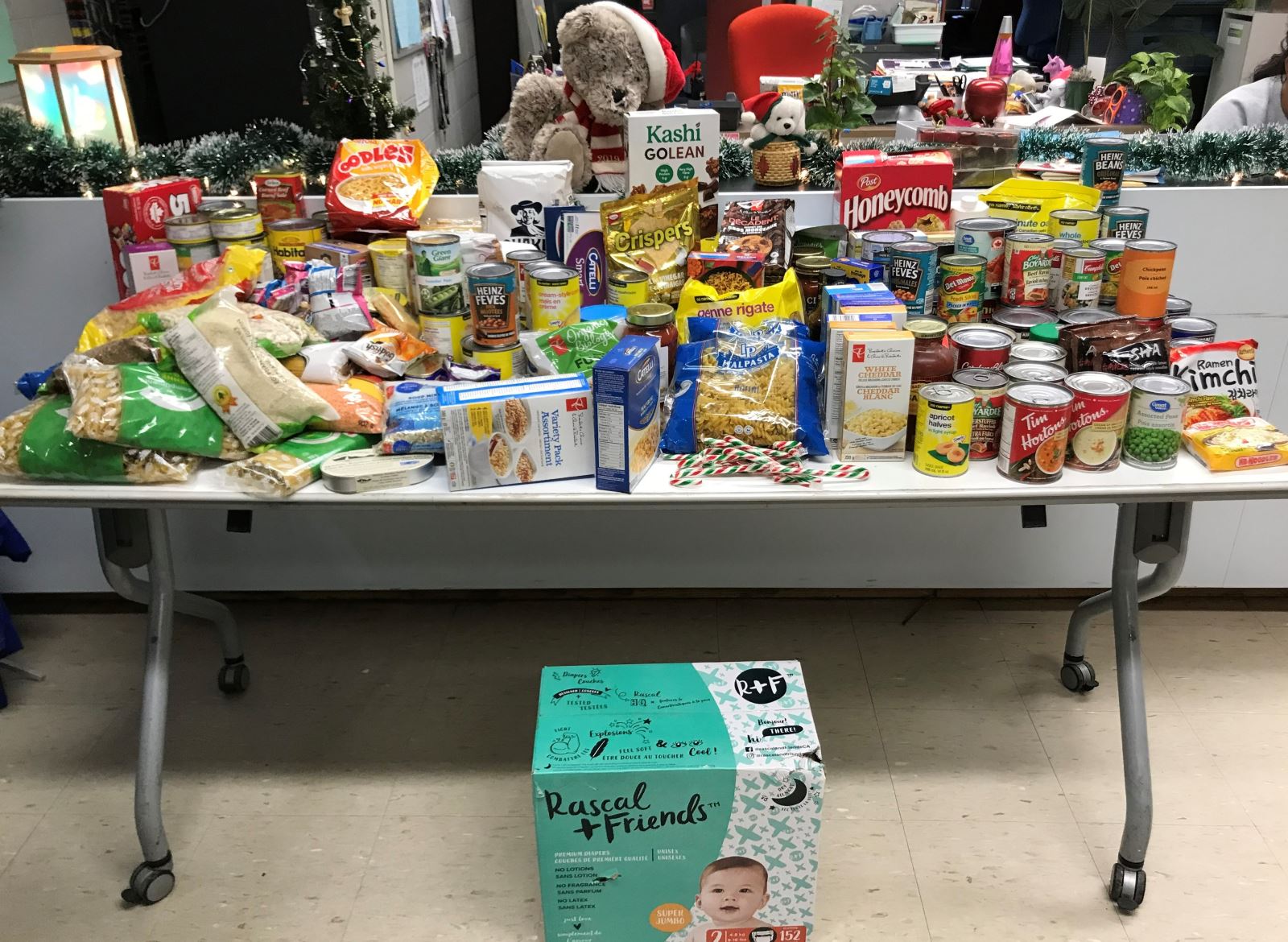Donations for the Fort York Food Bank