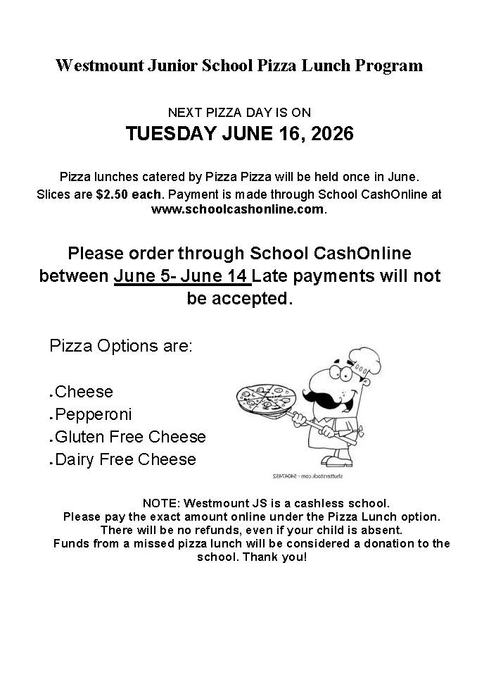 June Pizza Lunch Flyer