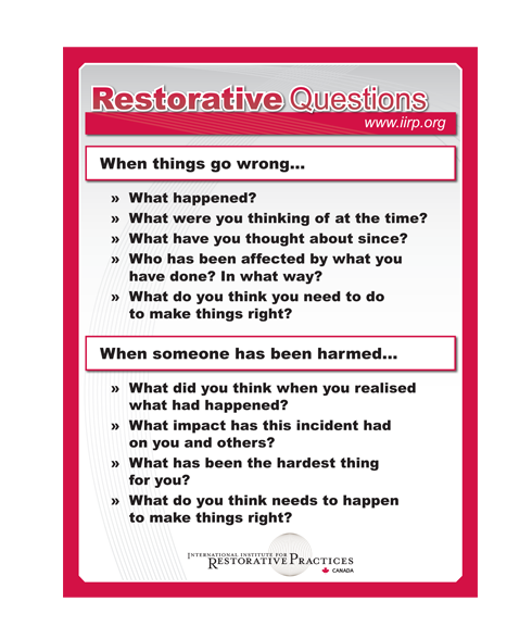 restorative questions