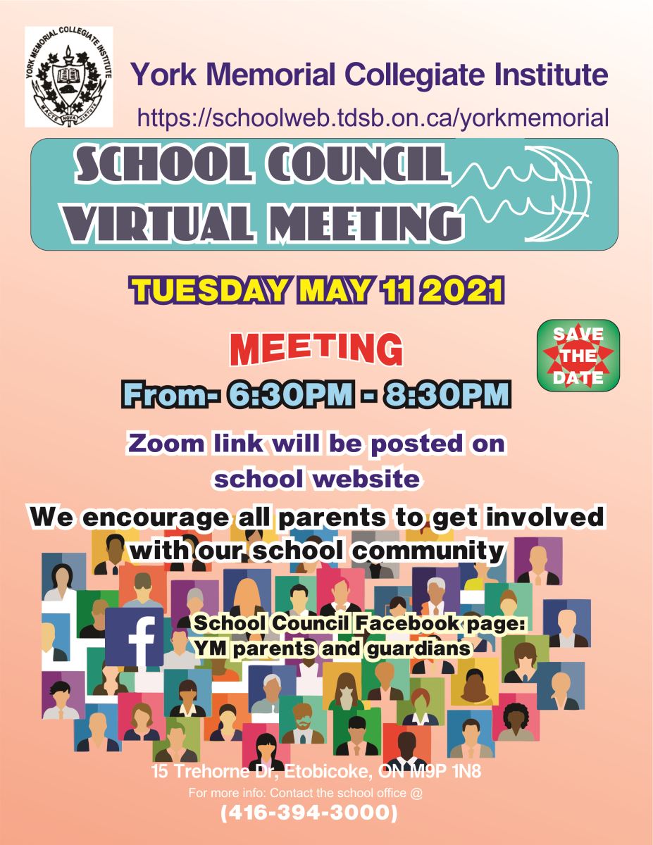 School Council Meeting- May 11